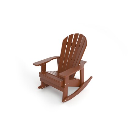 Frog Furnishings Brown Charleston Rocking Adirondack Chair PB ADCHABRO
